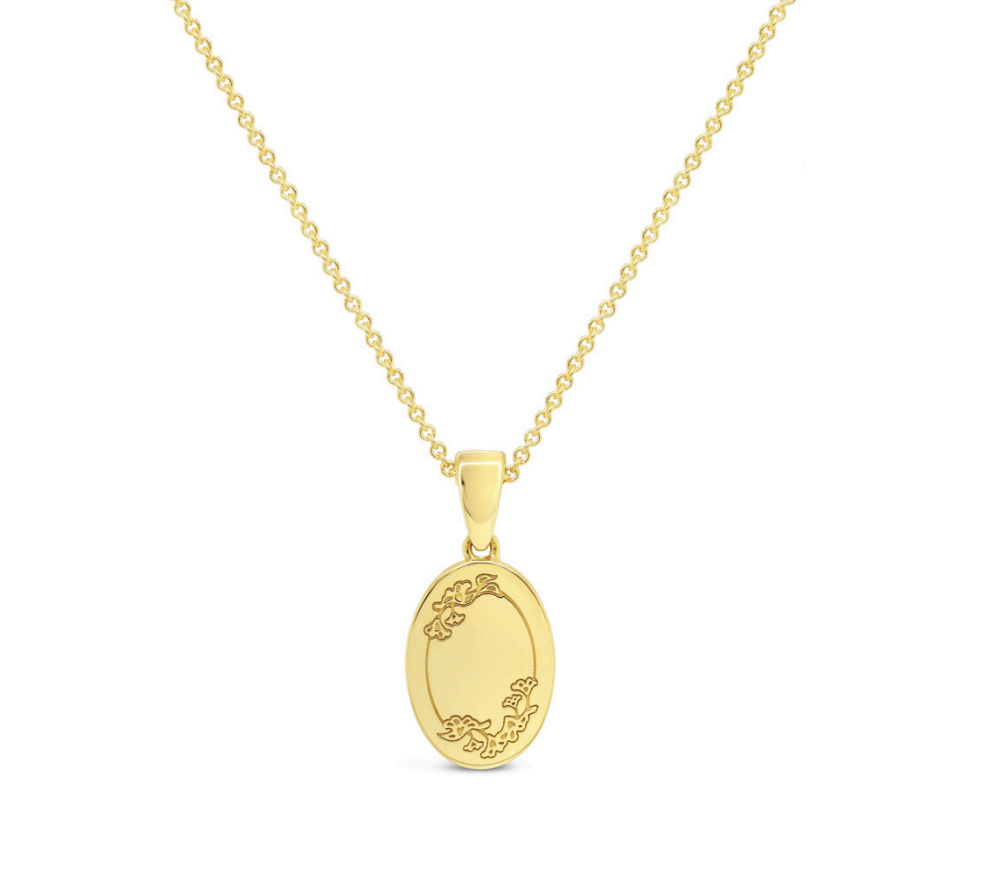 Fairfax & Robers Oval Signet Necklace